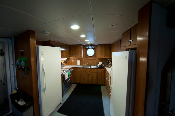 Galley to port